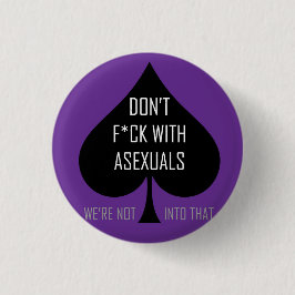 Niet met asexuelen ronde button 3,2 cm
