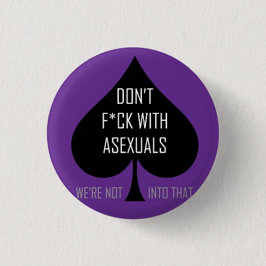 Niet met asexuelen ronde button 3,2 cm (Voorkant)