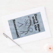 Niet met de bassonistische rechthoekige Sticker (Envelop)