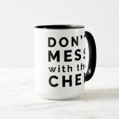 Niet met de Chef Coffee Mok. Mok (Voorkant rechts)