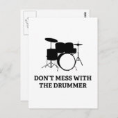 Niet met de drummer briefkaart (Voorkant / Achterkant)