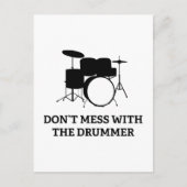 Niet met de drummer briefkaart (Voorkant)