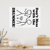 Niet met de drummer poster (Keuken)