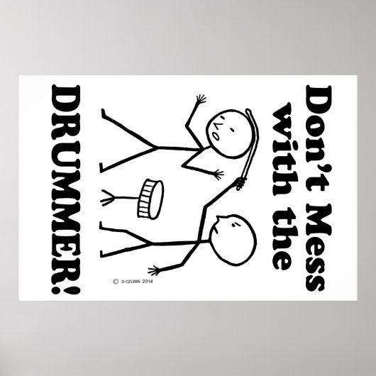 Niet met de drummer poster (Voorkant)