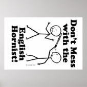 Niet met de Engelse hornist. Poster (Voorkant)
