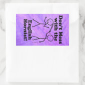 Niet met de Engelse hornist Rechthoekig St. Rechthoekige Sticker (Tas)