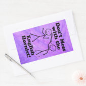 Niet met de Engelse hornist Rechthoekig St. Rechthoekige Sticker (Envelop)