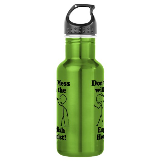 Niet met de Engelse hornist. Waterfles (Voorkant)