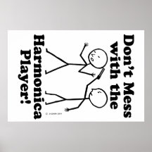 Niet met de Harmonica Player