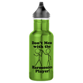 Niet met de Harmonica Player Waterfles
