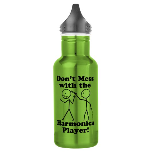 Niet met de Harmonica Player Waterfles (Links)