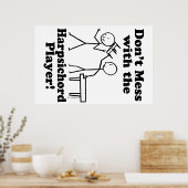 Niet met de Harpsichord Player Poster (Keuken)