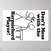 Niet met de Harpsichord Player Poster (Voorkant)