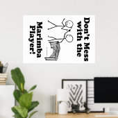 Niet met de Marimba-speler Poster (Thuiskantoor)