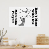 Niet met de Marimba-speler Poster (Keuken)