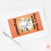 Niet met de rechthoekige Sticker van het organisme (Envelop)