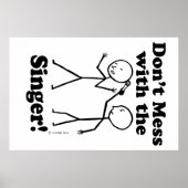 Niet met de zanger poster (Voorkant)