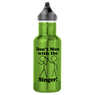 Niet met de zanger waterfles
