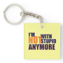 Niet met een beetje acryl Sleutelhanger