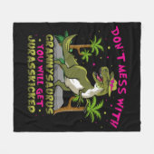 Niet met Grannysaurus Fleece Blanket (Voorkant (Horizontaal))