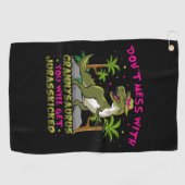 Niet met Grannysaurus Golfhanddoek (Horizontaal)