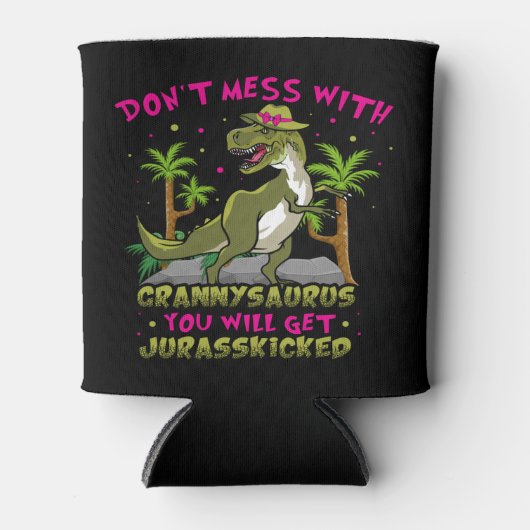 Niet met Grannysaurus Koelbox Blikjeskoeler (Voorkant)