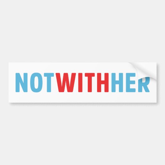 Niet met haar bumpersticker (Voorkant)