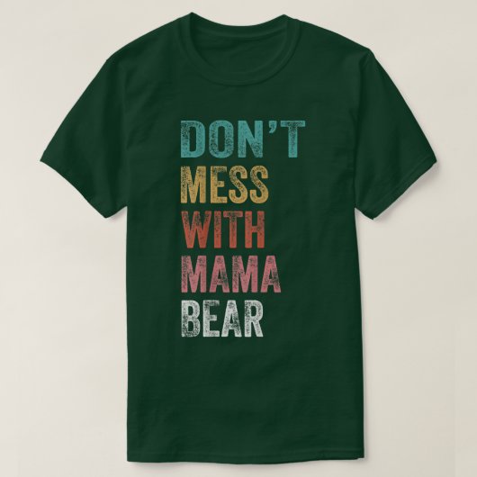 Niet met mama Beer 170 T-shirt (Design voorkant)