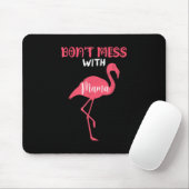 Niet met mama roze flamingo muismat (Met muis)