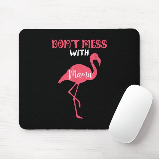 Niet met mama roze flamingo muismat (Met muis)
