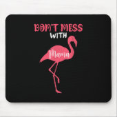 Niet met mama roze flamingo muismat (Voorkant)