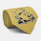 Niet met mij stropdas knoeien - goud (Opgerold)