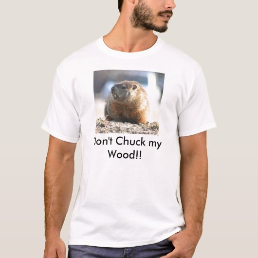 Niet met mijn hout knippen t-shirt (Voorkant)