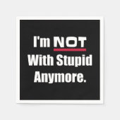 NIET met nog meer grappige scheiding Servet (Voorkant)