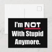 NIET met nog meer grappigheid Briefkaart (Voorkant / Achterkant)