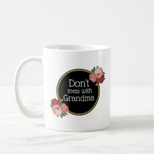 Niet met oma Cute Funny  Floral Koffiemok