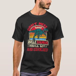 Niet met oom Saurus Jurasskied Tyrannos T-shirt