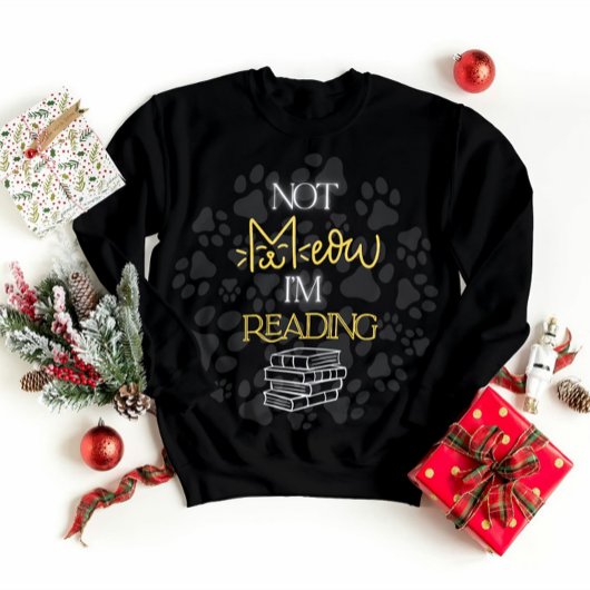 Niet Miauw Ik Lees Kattenkunst Trui