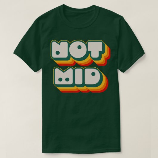 Niet midden 4 t-shirt (Design voorkant)