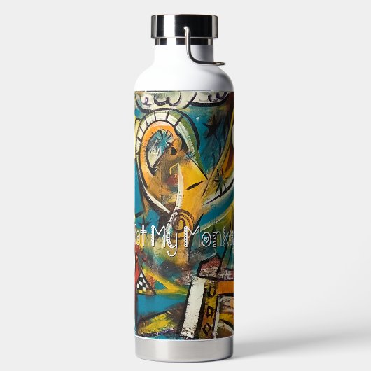 Niet mijn aap" Waterfles (Links)