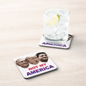 Niet mijn Amerika Bier Onderzetter (Rechterzijde)