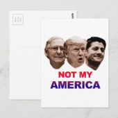 Niet mijn Amerika Briefkaart (Voorkant / Achterkant)