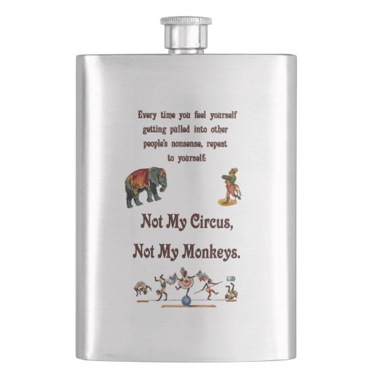 Niet mijn apen, niet mijn Circus Flacon (Voorkant)