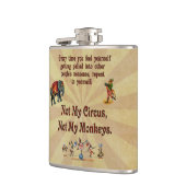 Niet mijn apen, niet mijn Circus Heupfles (Links)