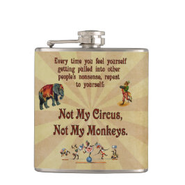 Niet mijn apen, niet mijn Circus Heupfles