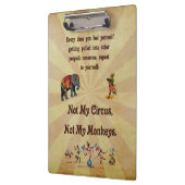 Niet mijn apen, niet mijn Circus Klembord (Links)