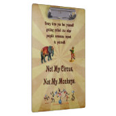 Niet mijn apen, niet mijn Circus Klembord (Rechts)