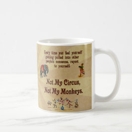 Niet mijn apen, niet mijn Circus Koffiemok