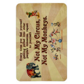 Niet mijn apen, niet mijn Circus Magneet (Verticaal)