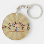 Niet mijn apen, niet mijn Circus Sleutelhanger (Achterkant)